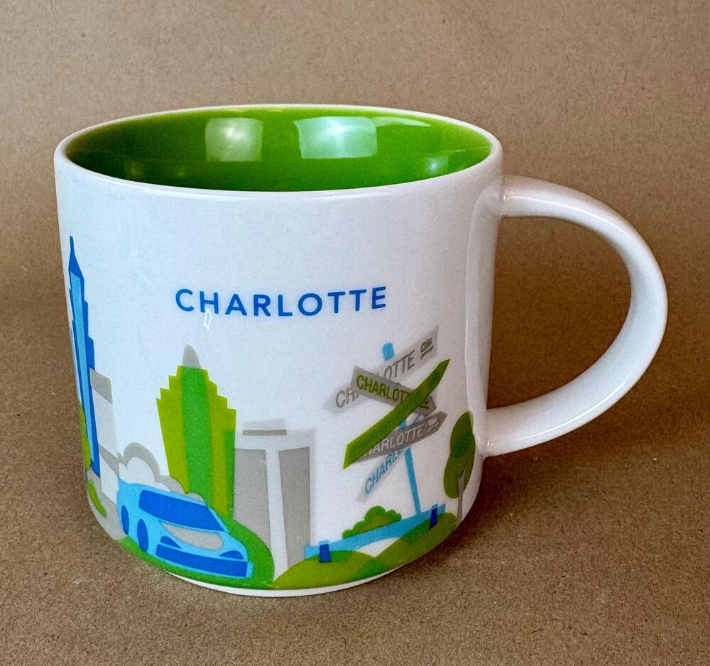 Starbucks Charlotte mug, “You Are Here” collection, 14 oz